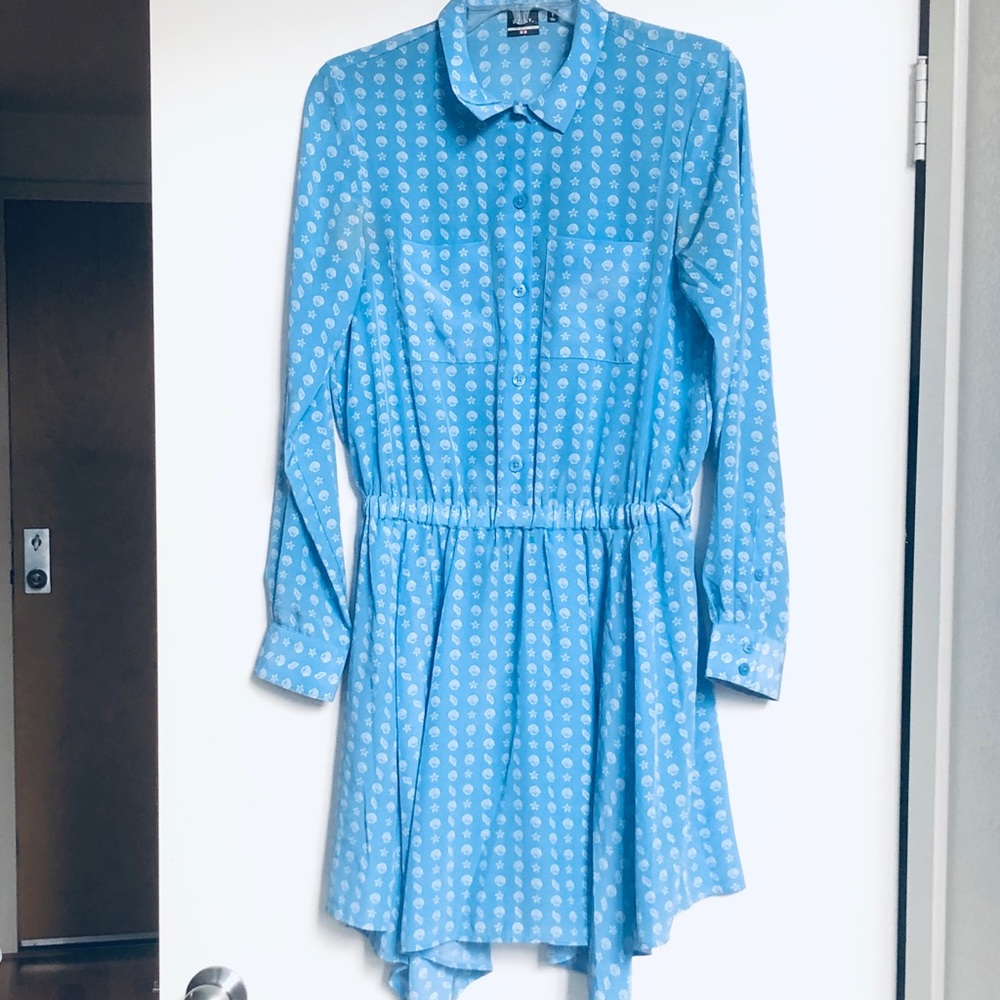 UNIQLO silky shirt dress